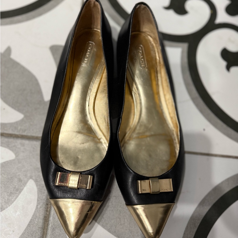 Coach Black and Gold Women's Shoes